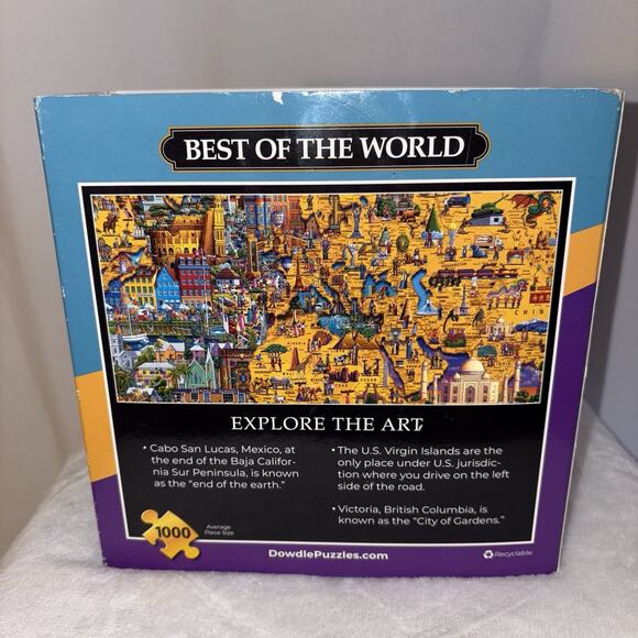 Eric Dowdle Jigsaw Puzzle BEST OF THE WORLD 1000 Pieces Made In USA NIB Storage - Picture 4 of 5